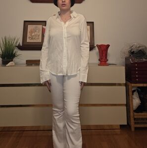 NWOT! Theory 100% Pima Cotton Soft Button Down. Size Small.